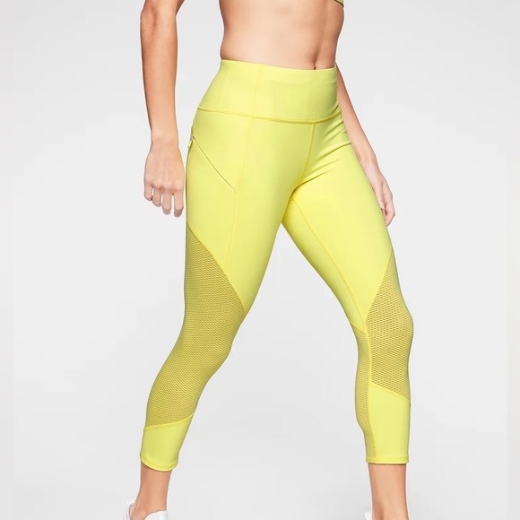 Athleta Pants & Jumpsuits Athleta Womens Contender Mesh Capri Leggings Size Small Poshmark